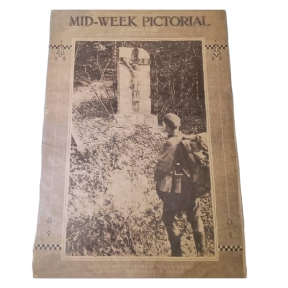 (2) NEW YORK TIMES MID-WEEK PICTORIAL Magazines 1918 & 1919 WWI War Publication - Picture 2 of 7